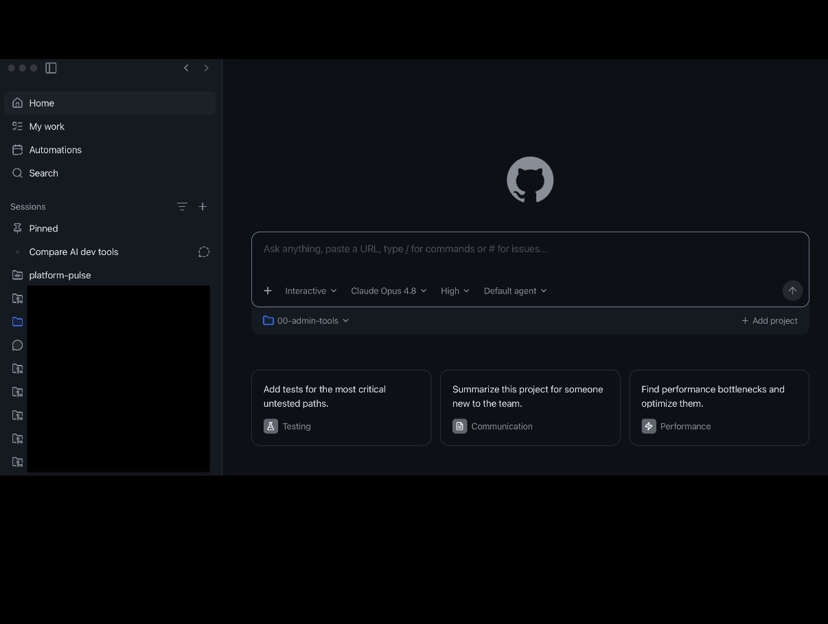 GitHub Copilot Desktop App 介面