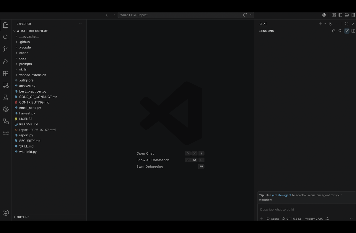 VS Code + GitHub Copilot 介面