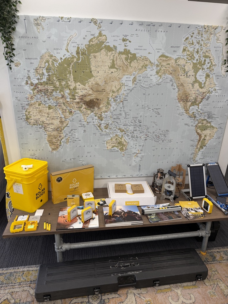 SolarBuddy 贈送的太陽能燈具分布地圖